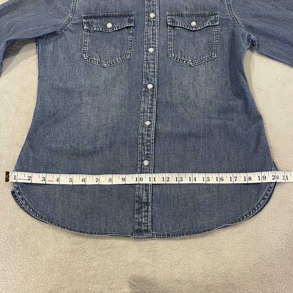 J Crew Denim Long Sleeve Size Small Petite - Picture 12 of 12